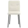 Sillas de comedor 6 unidades de terciopelo crema de , Sillas de comedor - Ref: Foro24-3315688, Precio: 256,44 €, Descuento: %