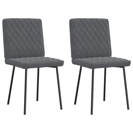 Sillas de comedor 2 unidades terciopelo gris oscuro de , Sillas de comedor - Ref: Foro24-4101104, Precio: 86,07 €, Descuento: %