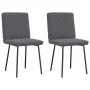Sillas de comedor 2 unidades terciopelo gris oscuro de , Sillas de comedor - Ref: Foro24-4101104, Precio: 86,07 €, Descuento: %
