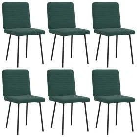 Sillas de comedor 6 unidades terciopelo verde oscuro by , dining chairs - Ref: Foro24-3315505, Price: 248,18 €, Discount: %