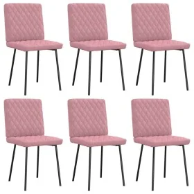 Sillas de comedor 6 unidades terciopelo rosa von , Essstühle - Ref: Foro24-3315477, Preis: 246,08 €, Rabatt: %