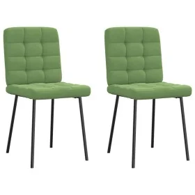 Sillas de comedor 2 unidades terciopelo verde claro de , Sillas de comedor - Ref: Foro24-4101083, Precio: 89,20 €, Descuento: %