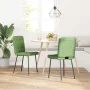 Sillas de comedor 2 unidades terciopelo verde claro de , Sillas de comedor - Ref: Foro24-4101083, Precio: 89,20 €, Descuento: %
