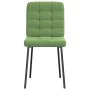 Sillas de comedor 2 unidades terciopelo verde claro de , Sillas de comedor - Ref: Foro24-4101083, Precio: 89,20 €, Descuento: %