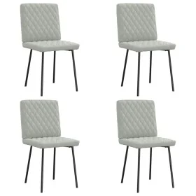 Sillas de comedor 4 unidades terciopelo gris claro de , Sillas de comedor - Ref: Foro24-3315203, Precio: 166,41 €, Descuento: %