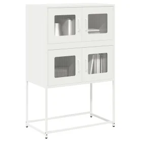 Aparador de acero blanco 68x39x107 cm de , Aparadores - Ref: Foro24-853349, Precio: 100,58 €, Descuento: %
