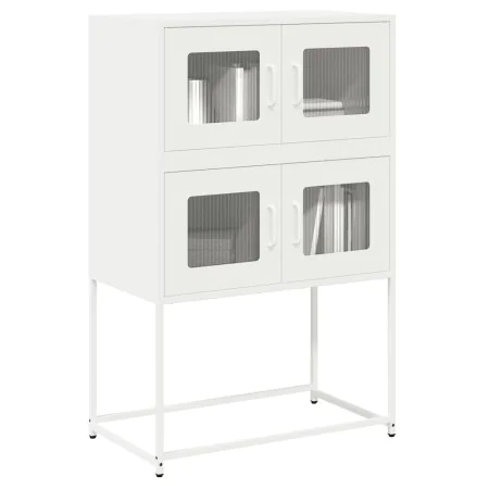 Aparador de acero blanco 68x39x107 cm de , Aparadores - Ref: Foro24-853349, Precio: 100,58 €, Descuento: %