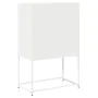 Aparador de acero blanco 68x39x107 cm de , Aparadores - Ref: Foro24-853349, Precio: 100,58 €, Descuento: %