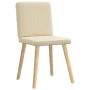 Sillas de comedor 4 unidades tela color crema de , Sillas de comedor - Ref: Foro24-3315304, Precio: 195,94 €, Descuento: %