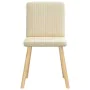 Sillas de comedor 4 unidades tela color crema de , Sillas de comedor - Ref: Foro24-3315304, Precio: 195,94 €, Descuento: %