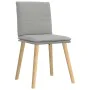 Sillas de comedor 6 uds tela gris nube de , Sillas de comedor - Ref: Foro24-3315634, Precio: 314,58 €, Descuento: %