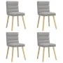 Sillas de comedor 4 uds tela gris nube von , Essstühle - Ref: Foro24-3315402, Preis: 215,20 €, Rabatt: %