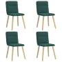 Sillas de comedor 4 unidades tela verde oscuro de , Sillas de comedor - Ref: Foro24-3315325, Precio: 200,61 €, Descuento: %