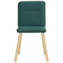 Sillas de comedor 4 unidades tela verde oscuro de , Sillas de comedor - Ref: Foro24-3315325, Precio: 200,61 €, Descuento: %