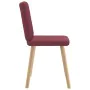 Sillas de comedor 6 unidades tela rojo tinto de , Sillas de comedor - Ref: Foro24-3315570, Precio: 292,29 €, Descuento: %
