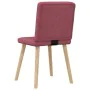 Sillas de comedor 6 unidades tela rojo tinto de , Sillas de comedor - Ref: Foro24-3315570, Precio: 292,29 €, Descuento: %