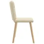 Sillas de comedor 4 unidades tela color crema by , dining chairs - Ref: Foro24-3315327, Price: 200,61 €, Discount: %