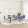 Sillas de comedor 6 uds tela azul jeans de , Sillas de comedor - Ref: Foro24-3315524, Precio: 296,50 €, Descuento: %