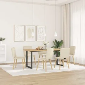 Sillas de comedor 6 unidades lino de , Sillas de comedor - Ref: Foro24-3315601, Precio: 313,41 €, Descuento: %