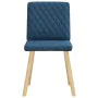 Sillas de comedor 4 unidades tela azul de , Sillas de comedor - Ref: Foro24-3315229, Precio: 199,31 €, Descuento: %