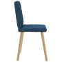 Sillas de comedor 4 unidades tela azul de , Sillas de comedor - Ref: Foro24-3315229, Precio: 199,31 €, Descuento: %
