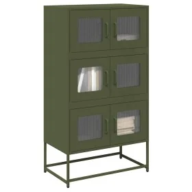Aparador de acero verde oliva 68x39x123 cm de , Aparadores - Ref: Foro24-853354, Precio: 136,45 €, Descuento: %