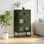 Aparador de acero verde oliva 68x39x123 cm de , Aparadores - Ref: Foro24-853354, Precio: 136,45 €, Descuento: %