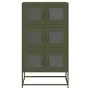 Aparador de acero verde oliva 68x39x123 cm de , Aparadores - Ref: Foro24-853354, Precio: 136,45 €, Descuento: %