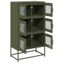 Aparador de acero verde oliva 68x39x123 cm de , Aparadores - Ref: Foro24-853354, Precio: 136,45 €, Descuento: %