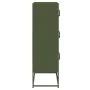Aparador de acero verde oliva 68x39x123 cm de , Aparadores - Ref: Foro24-853354, Precio: 136,45 €, Descuento: %