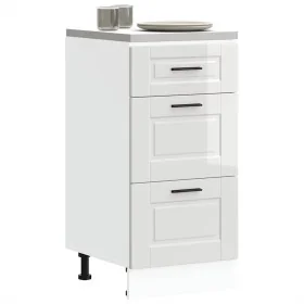 Mueble bajo de cocina Porto alto brillo blanco de , Armarios de cocina - Ref: Foro24-854222, Precio: 96,96 €, Descuento: %