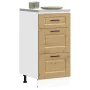 Mueble bajo de cocina porto roble artesano madera reconstituida de , Armarios de cocina - Ref: Foro24-854229, Precio: 88,32 €...