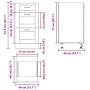 Mueble bajo de cocina porto roble artesano madera reconstituida de , Armarios de cocina - Ref: Foro24-854229, Precio: 88,32 €...