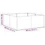 Jardinera oxidada acero corten 80x80x30 cm de , Maceteros y jardineras - Ref: Foro24-860807, Precio: 53,45 €, Descuento: %