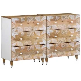 Aparadores 2 uds de madera maciza de mango 60x33,5x75 cm de , Taquillas y armarios de almacenamiento - Ref: Foro24-3310133, P...