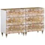 Aparadores 2 uds de madera maciza de mango 60x33,5x75 cm de , Taquillas y armarios de almacenamiento - Ref: Foro24-3310133, P...