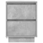 Mesilla de noche con luces LED gris hormigón 38x34x50 cm de , Mesitas de noche - Ref: Foro24-861289, Precio: 57,56 €, Descuen...