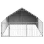 Caseta perros exterior con corral 4x3x1,9 m acero galvanizado de , Casetas para perros - Ref: Foro24-3329241, Precio: 214,56 ...