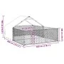 Caseta perros exterior con corral 4x3x1,9 m acero galvanizado de , Casetas para perros - Ref: Foro24-3329241, Precio: 214,56 ...