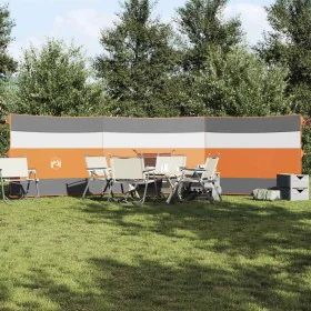 Cortaviento de camping impermeable gris naranja 508x130 cm de , Paravientos - Ref: Foro24-4009662, Precio: 35,44 €, Descuento: %