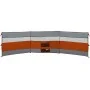 Cortaviento de camping impermeable gris naranja 508x130 cm de , Paravientos - Ref: Foro24-4009662, Precio: 35,44 €, Descuento: %