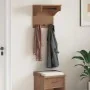 Perchero de pared SANDNES madera maciza pino 43x30x42cm by , Hat and coat racks - Ref: Foro24-4010455, Price: 39,99 €, Discou...