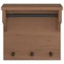 Perchero de pared SANDNES madera maciza pino 43x30x42cm by , Hat and coat racks - Ref: Foro24-4010455, Price: 39,99 €, Discou...
