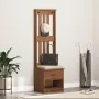 Perchero de entrada SANDENS 45x40x159,5cm madera maciza de pino by , Benches for halls and storage - Ref: Foro24-4010481, Pri...