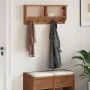 Perchero de pared SANDNES madera maciza de pino 87x12x35 cm de , Percheros para sombreros y abrigos - Ref: Foro24-4010469, Pr...