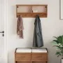 Perchero de pared SANDNES madera maciza de pino 87x12x35 cm de , Percheros para sombreros y abrigos - Ref: Foro24-4010469, Pr...