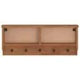 Perchero de pared SANDNES madera maciza de pino 87x12x35 cm de , Percheros para sombreros y abrigos - Ref: Foro24-4010469, Pr...