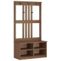 Perchero de entrada SANDENS madera maciza de pino 87x40x159,5cm by , Benches for halls and storage - Ref: Foro24-4010488, Pri...