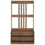 Perchero de entrada SANDENS madera maciza de pino 87x40x159,5cm by , Benches for halls and storage - Ref: Foro24-4010488, Pri...