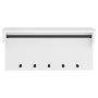 Perchero de pared SANDNES madera maciza pino blanco 87x30x42 cm de , Percheros para sombreros y abrigos - Ref: Foro24-4010474...